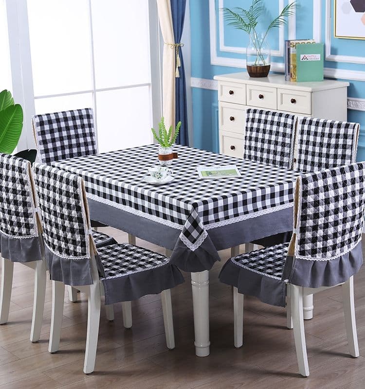 テーブルクロス チェック 優雅なギンガムテーブルクロスセット