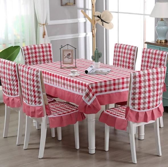 テーブルクロス チェック 優雅なギンガムテーブルクロスセット