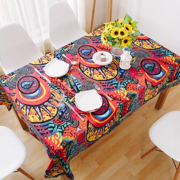 テーブルクロス 布 伝統模様パッチワーククロス