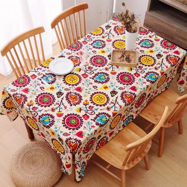 テーブルクロス 布 伝統模様パッチワーククロス