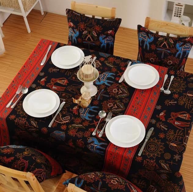 テーブルクロス 布 伝統模様パッチワーククロス