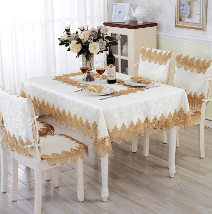 テーブルクロス 欧風刺繍レース装飾テーブルクロス