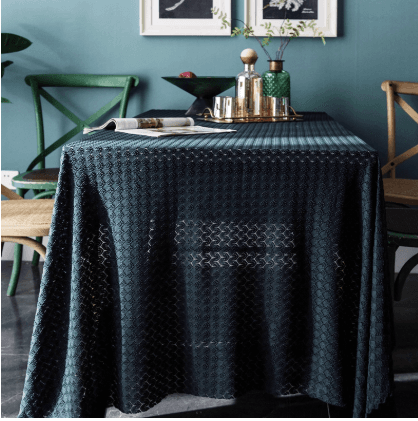 テーブルクロス 幾何学模様織りレース布テーブルクロス
