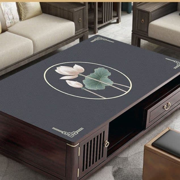 テーブルクロス 和風花鳥図案防水加工テーブルクロス