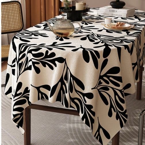 テーブルクロス 布 優美な植物模様クロス