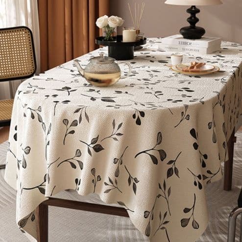 テーブルクロス 布 優美な植物模様クロス