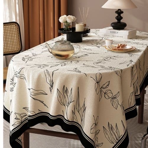 テーブルクロス 布 優美な植物模様クロス