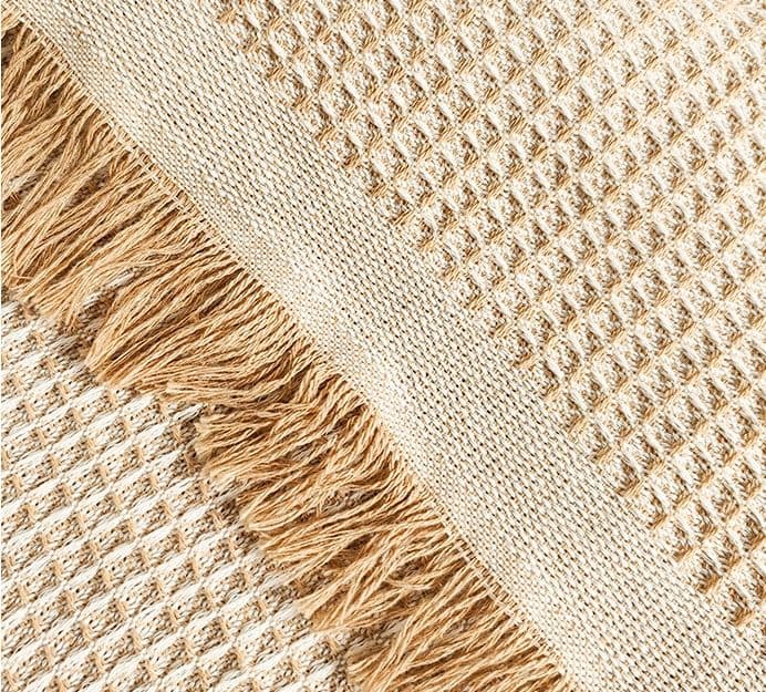 テーブルクロス リネン 風合い豊かな編み目柄テーブルクロス