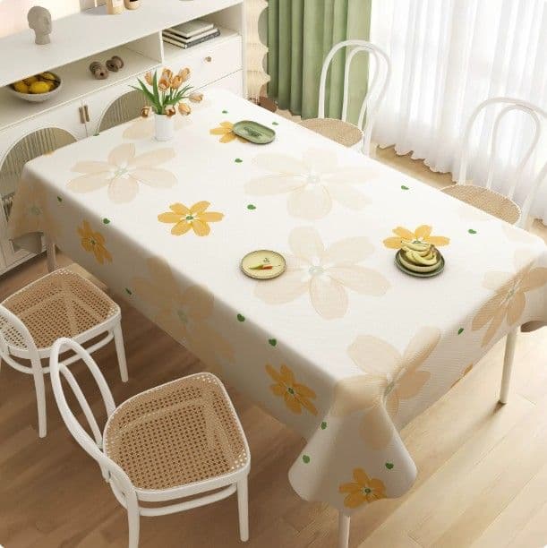 花柄刺繍の食卓布テーブルクロス