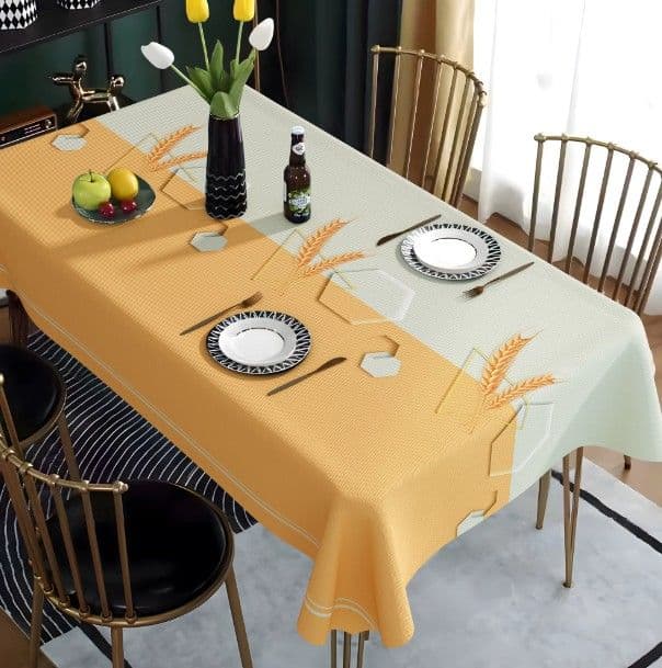 花柄刺繍の食卓布テーブルクロス