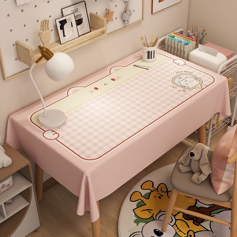 テーブルクロス 優しい格子模様のテーブルクロス