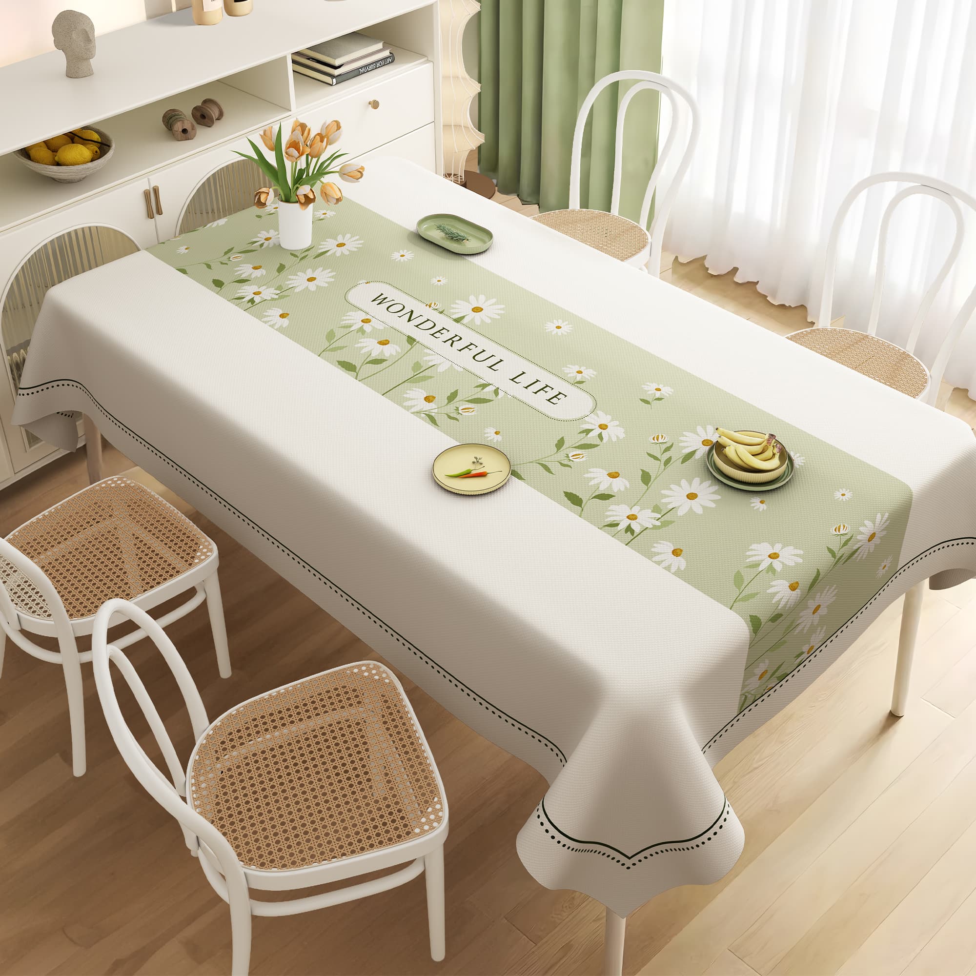 テーブルクロス 布 優雅な季節の食卓カバー