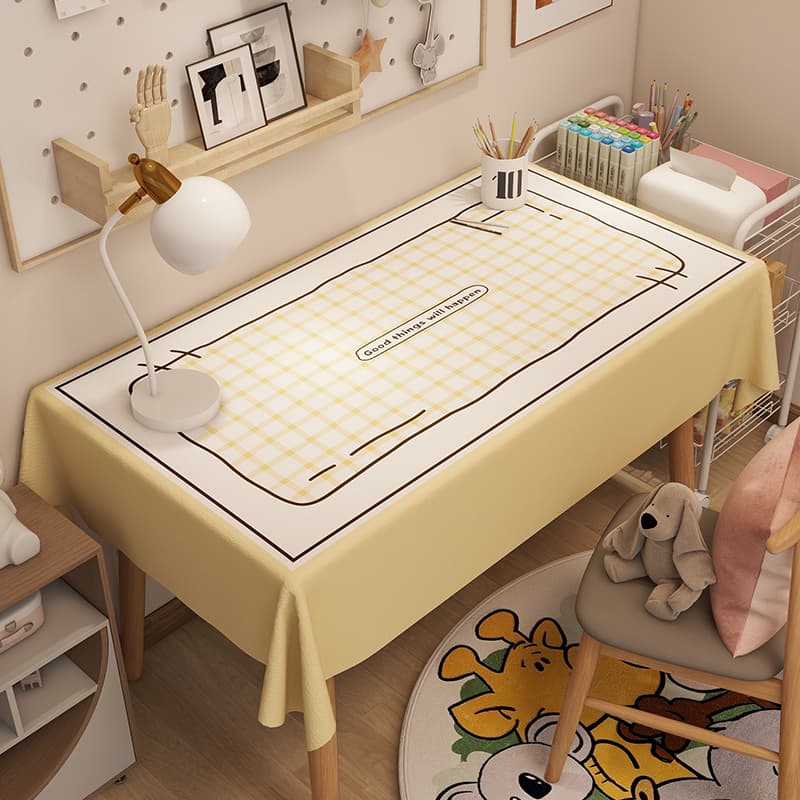 テーブルクロス 優しい格子模様のテーブルクロス