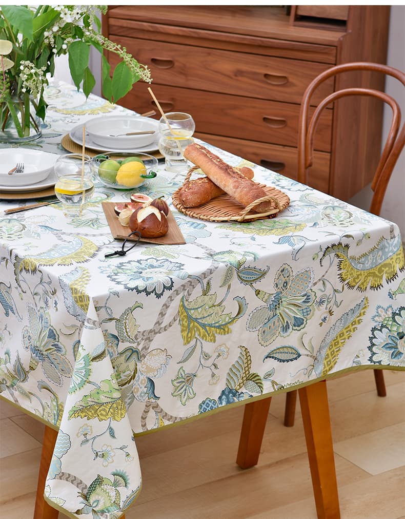 テーブルクロス ビニール 花咲く季節のテーブルクロス