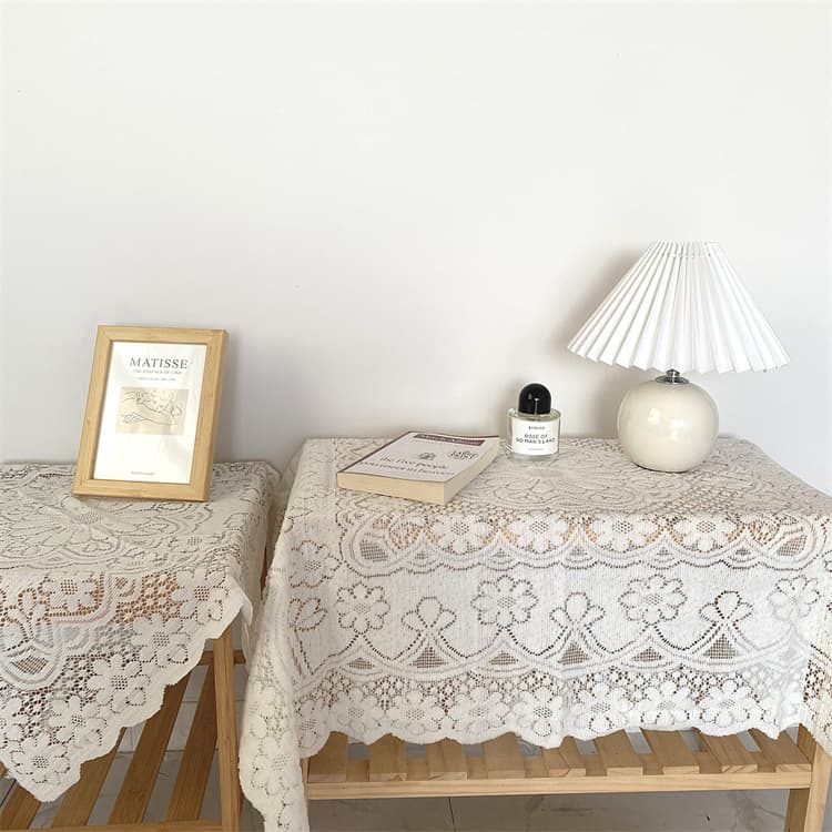 花模様レース テーブルクロス 多用途布製品