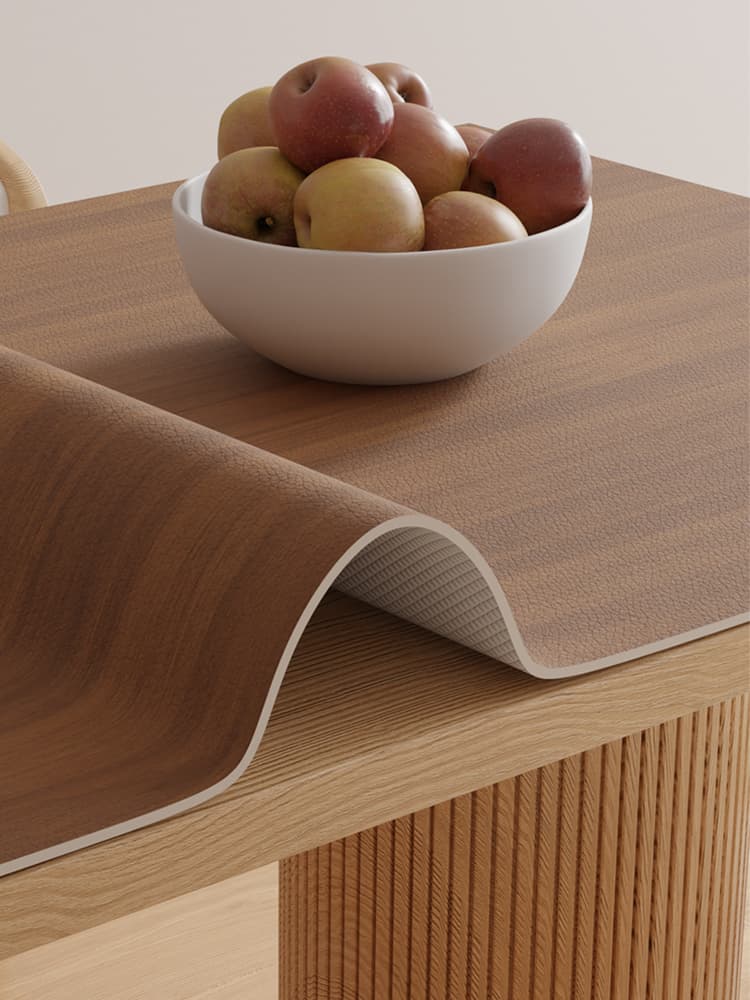 テーブルクロス 透明感あふれる木目調テーブルクロス