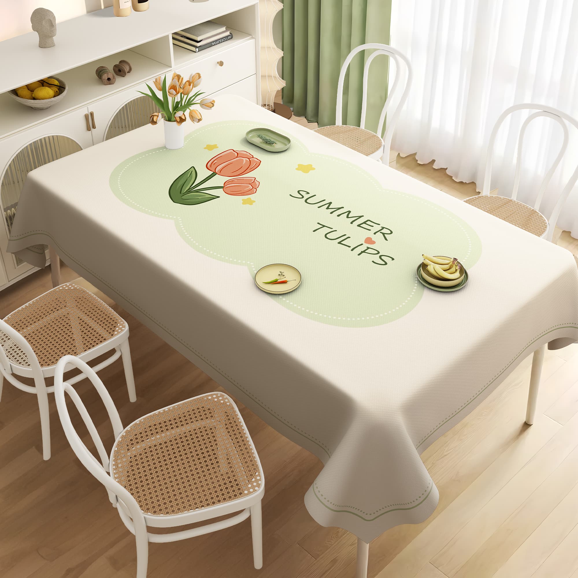 テーブルクロス 布 優雅な季節の食卓カバー