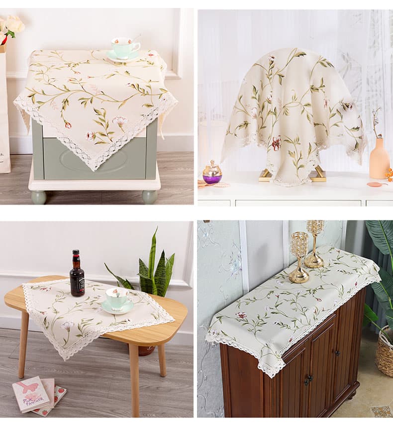 テーブルクロス 布 優美な花柄クロス