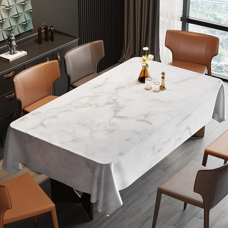 テーブルクロス 高級感あふれる優美な大理石模様