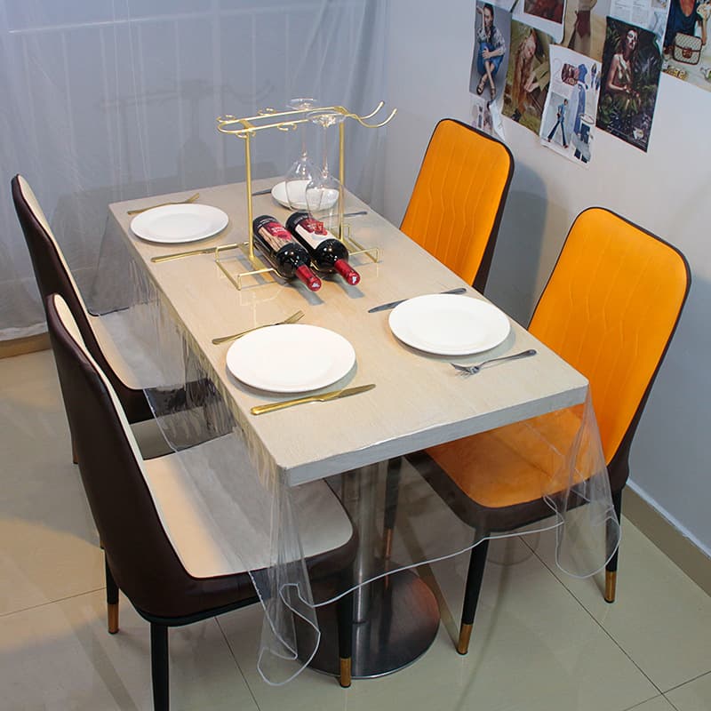 テーブルクロス 透明厚手円形テーブルクロスビニール製