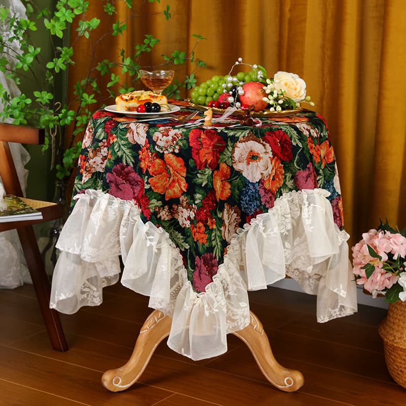 テーブルクロス 布 花園の夢見るクロス