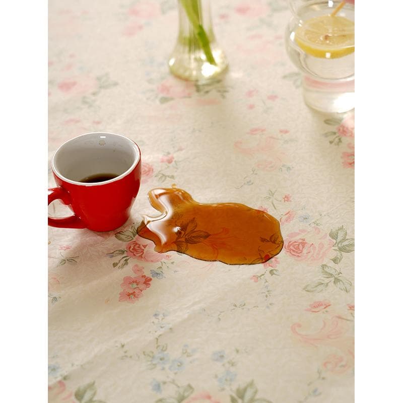 テーブルクロス ビニール 優雅な花柄ビニールテーブルクロス