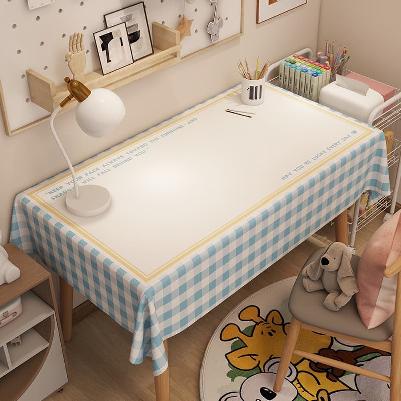テーブルクロス 優しい格子模様のテーブルクロス