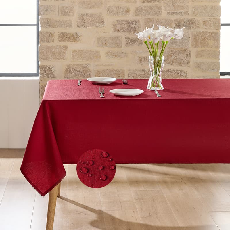 テーブルクロス 撥水加工リネン風テーブルクロス