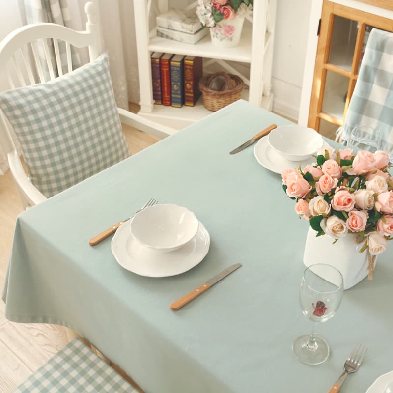 テーブルクロス チェック さわやか格子柄の北欧風テーブルクロス