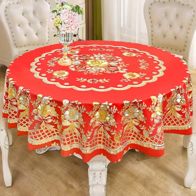 テーブルクロス 華やか花刺繍 テーブルセンター