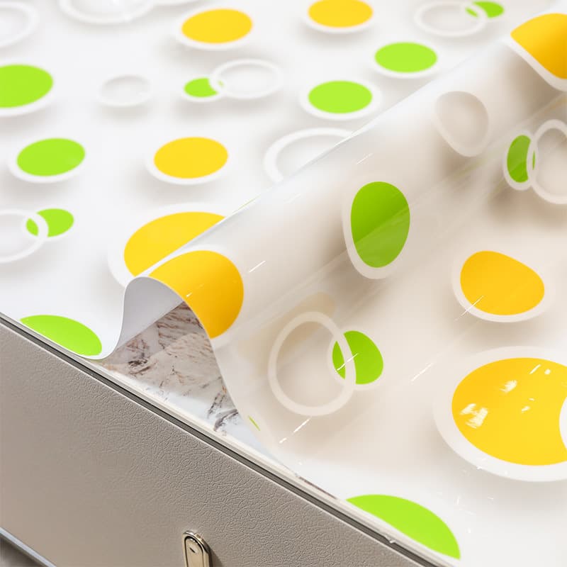 テーブルクロス 大理石風格子模様ビニールクロス