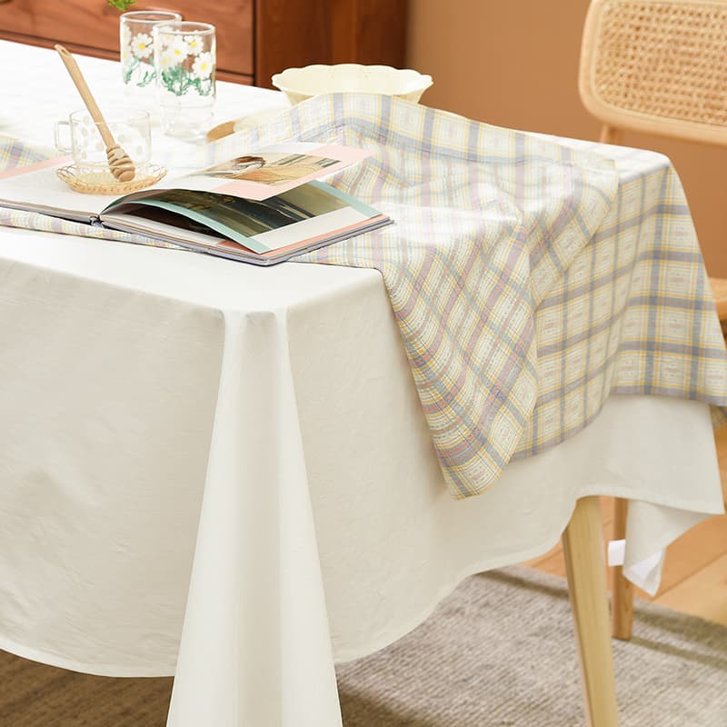 テーブルクロス チェック 格子柄の優雅なテーブル飾り