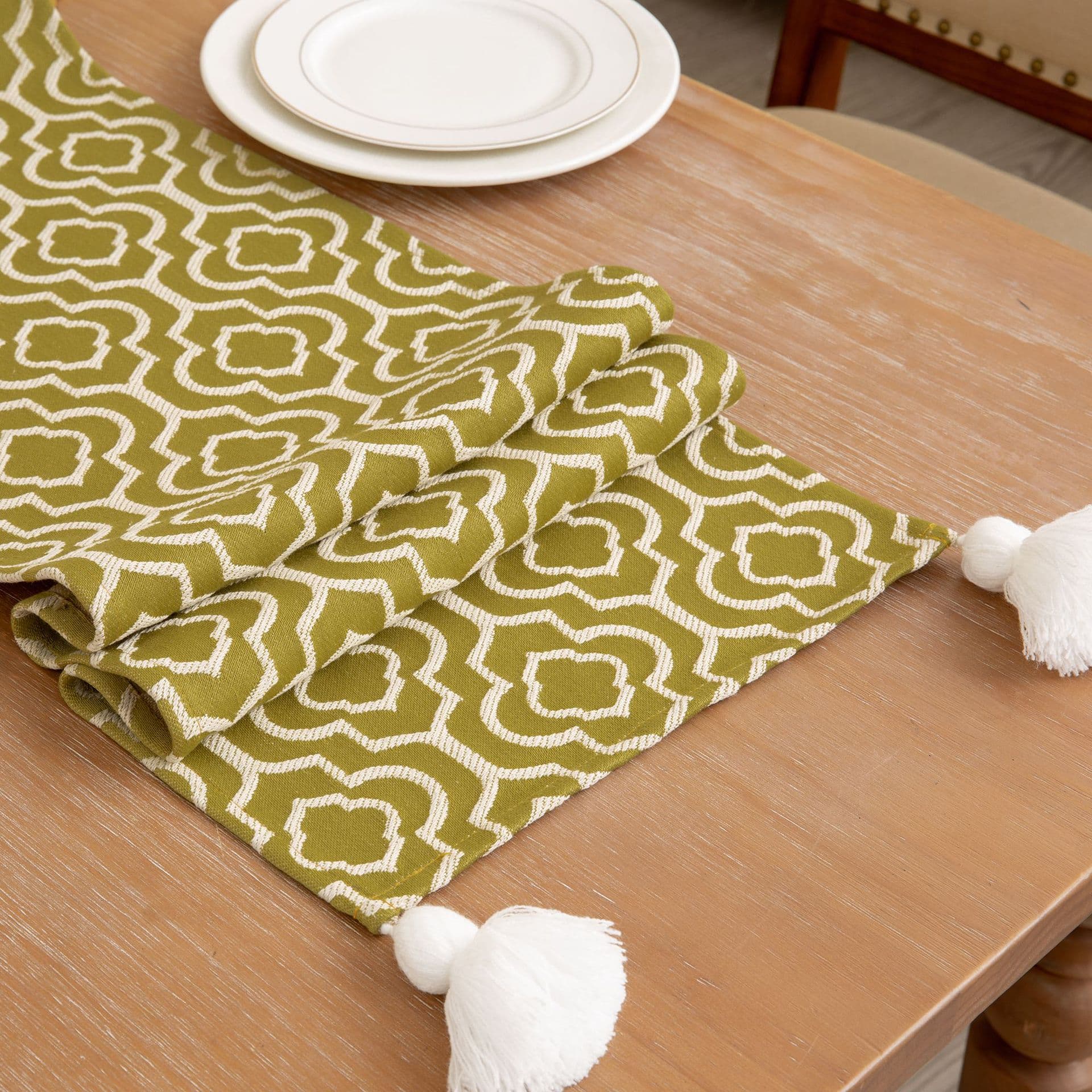 テーブルクロス センタークロス タッセル付き