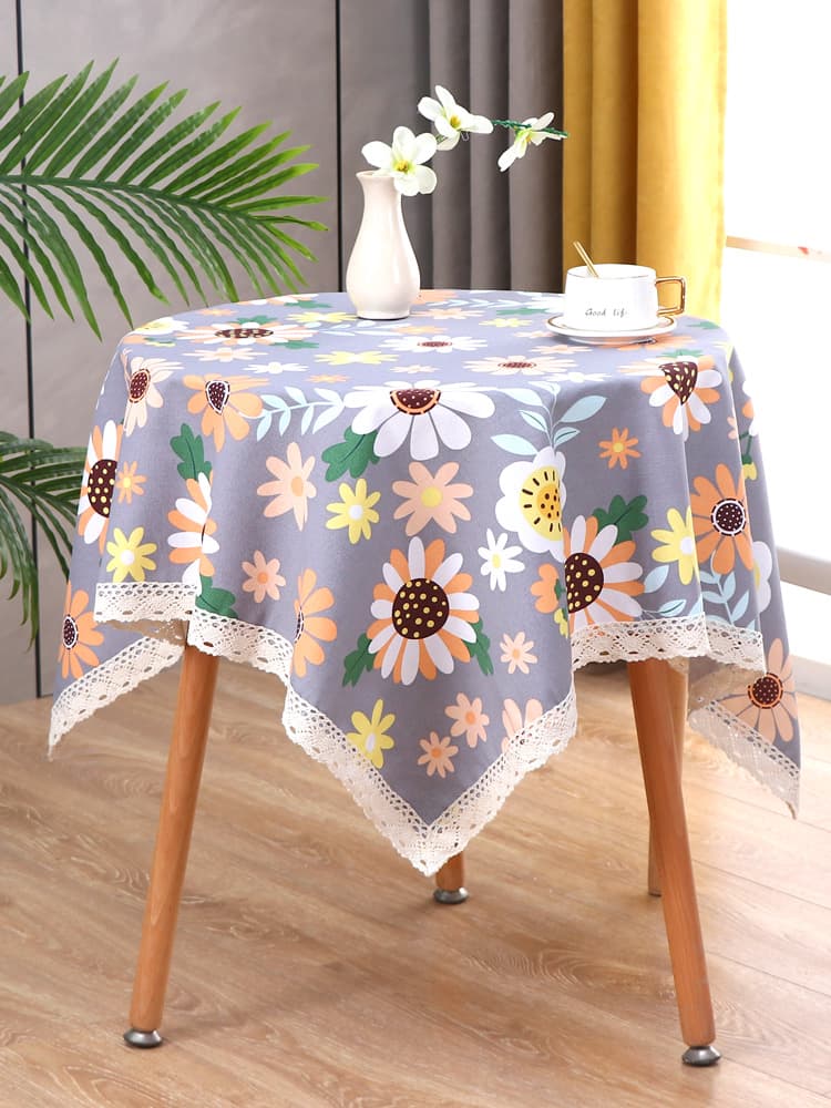 テーブルクロス 布 優美な花柄クロス