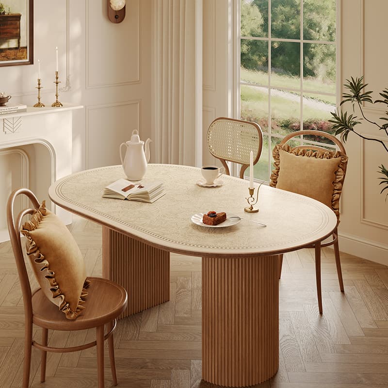 テーブルクロス ビニール 花模様の優美テーブルクロス