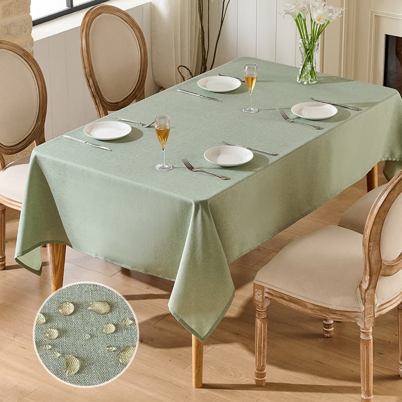 テーブルクロス 撥水加工リネン風テーブルクロス