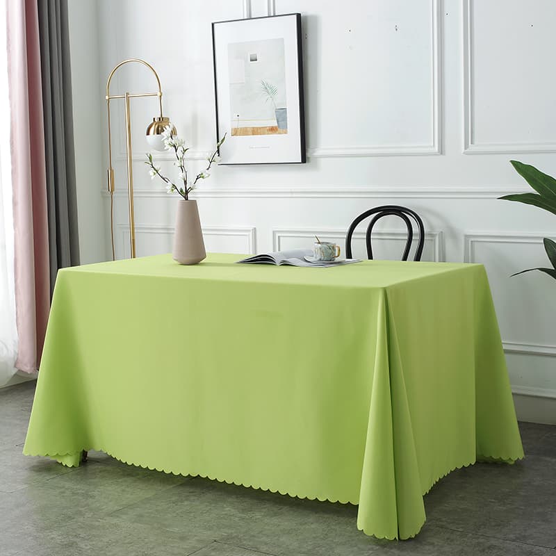 テーブルクロス シンプル波エッジテーブルクロス