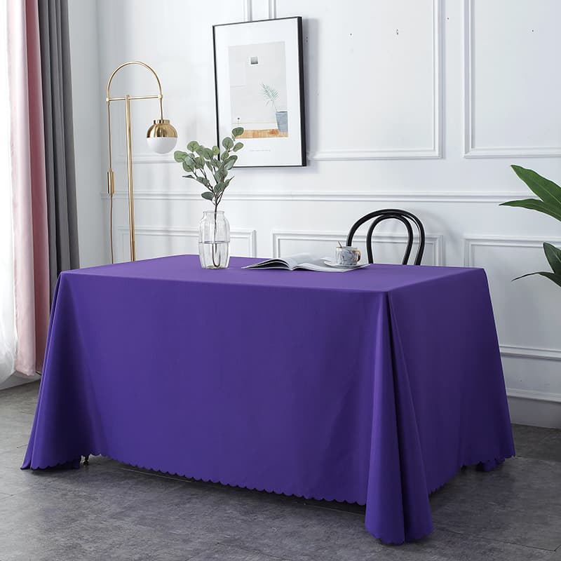 テーブルクロス シンプル波エッジテーブルクロス