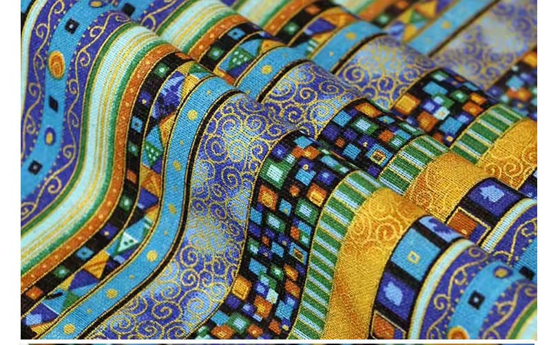 テーブルクロス 民族風縦縞模様のテーブルクロス布