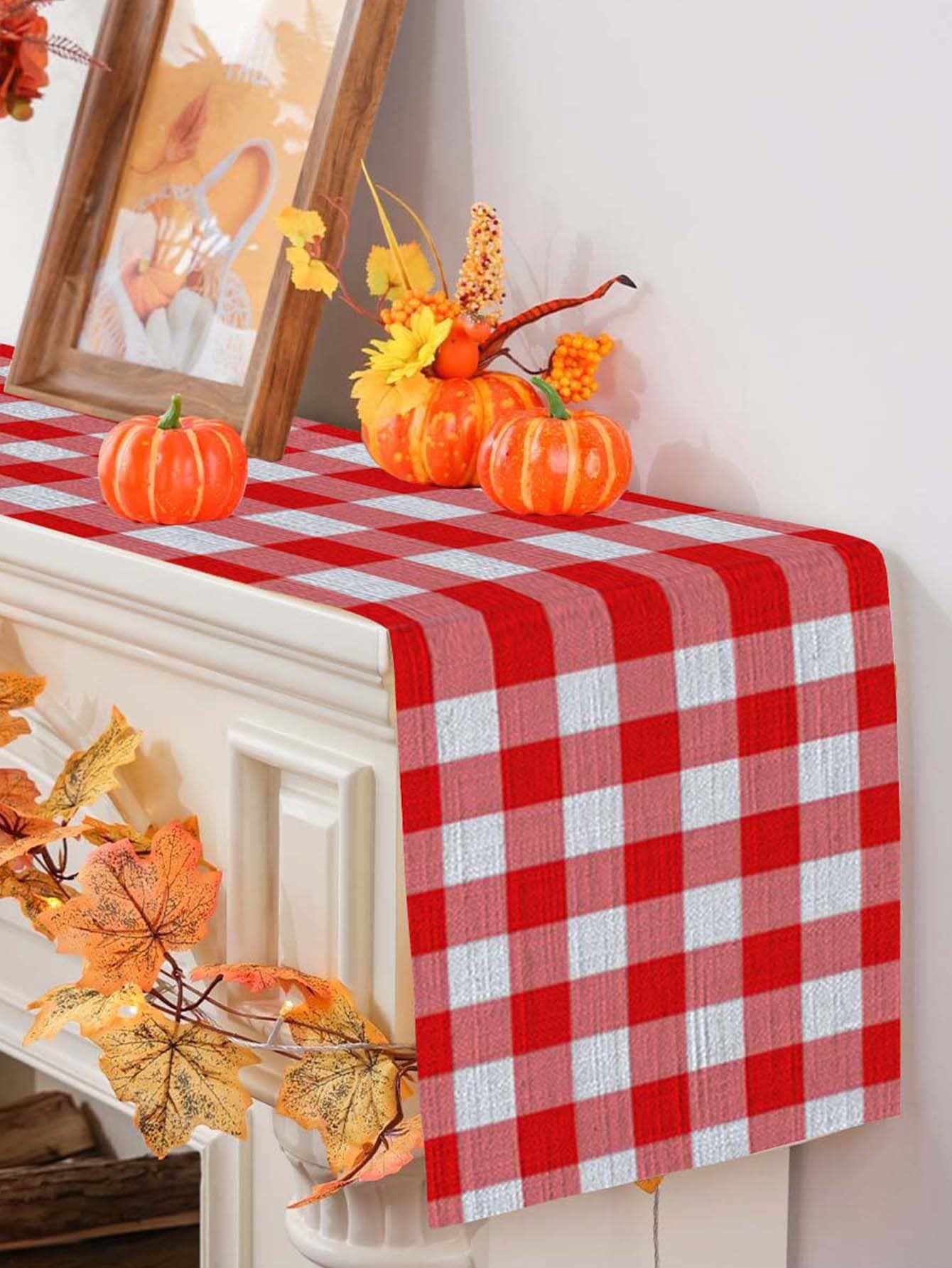 テーブルクロス センタークロス 自然派おしゃれなチェック柄