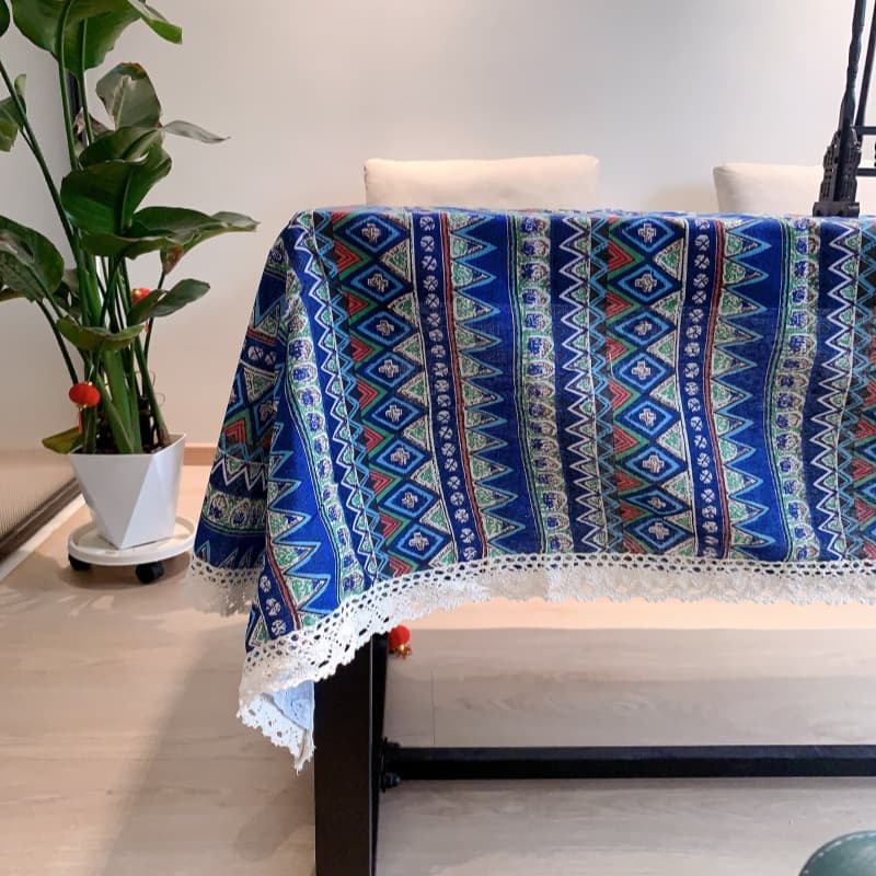 テーブルクロス 布 民族風幾何学模様のテーブル掛け