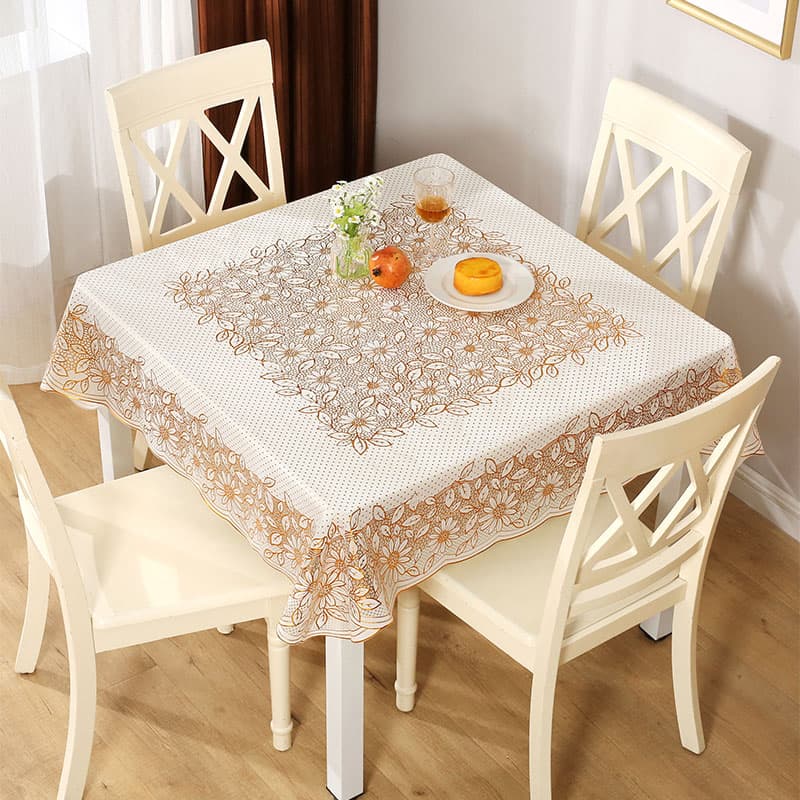 テーブルクロス 布 優美刺繍のテーブルカバー