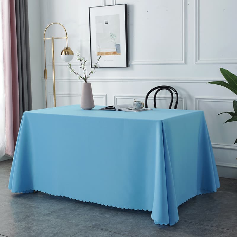 テーブルクロス シンプル波エッジテーブルクロス