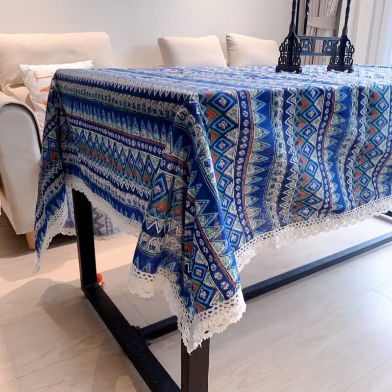 テーブルクロス 布 民族風幾何学模様のテーブル掛け