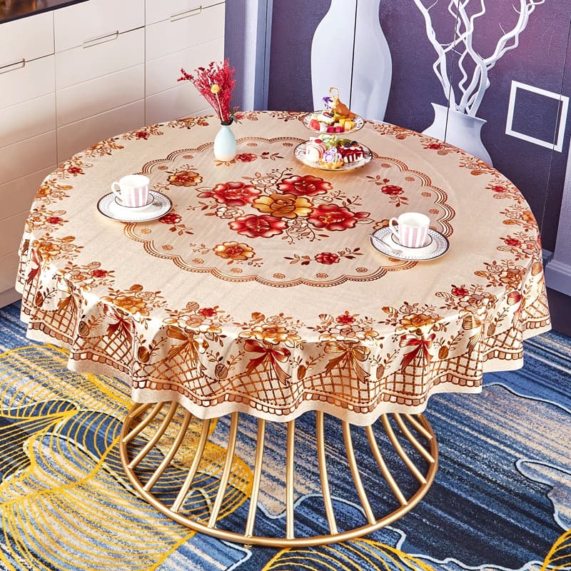 テーブルクロス 華やか花刺繍 テーブルセンター