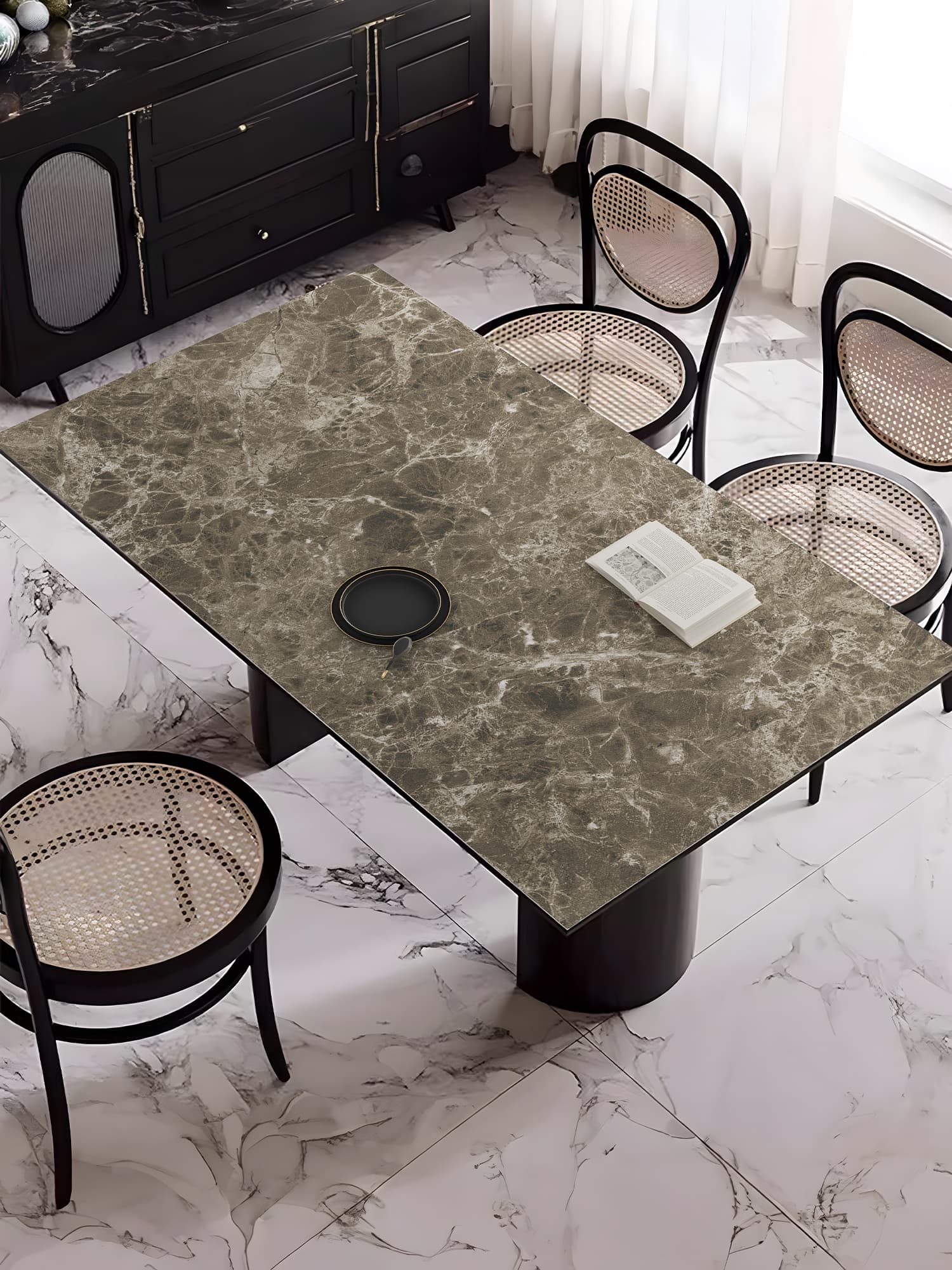 テーブルクロス 雅望大理石テーブル