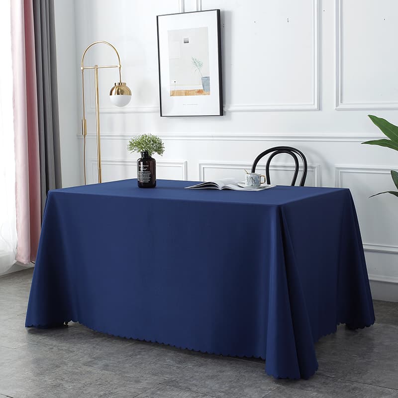 テーブルクロス シンプル波エッジテーブルクロス