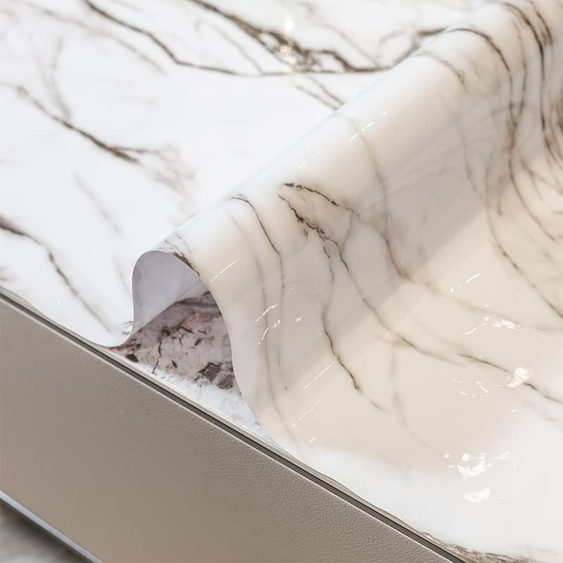 テーブルクロス 大理石風格子模様ビニールクロス