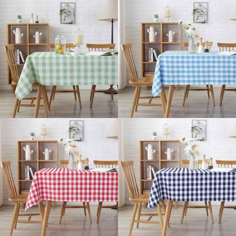 テーブルクロス テーブルクロス 格子模様の食卓彩り