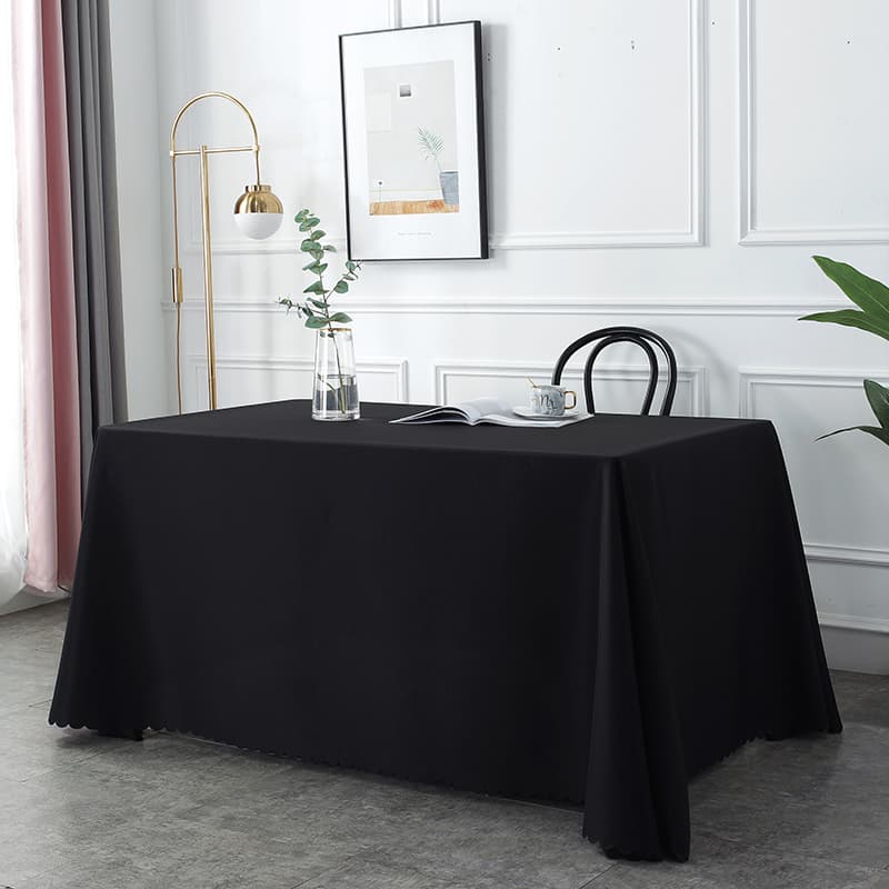 テーブルクロス シンプル波エッジテーブルクロス